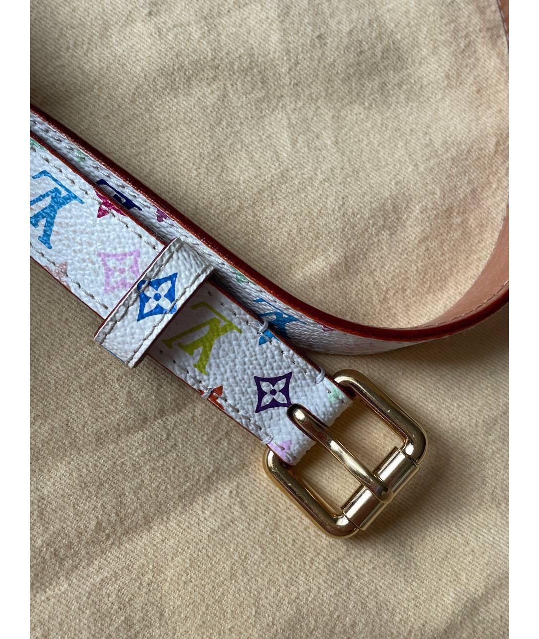 LOUIS VUITTON Белый ремень, фото 2