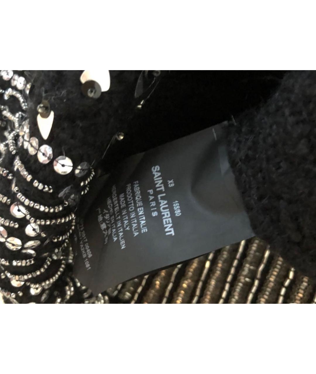 SAINT LAURENT Черный шерстяной джемпер / свитер, фото 6