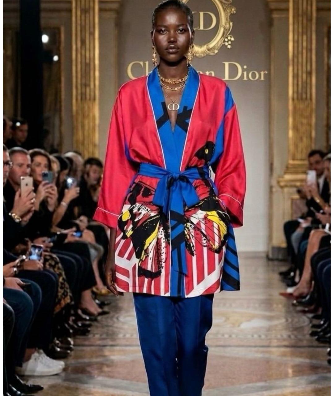 CHRISTIAN DIOR Мульти шелковая рубашка, фото 4