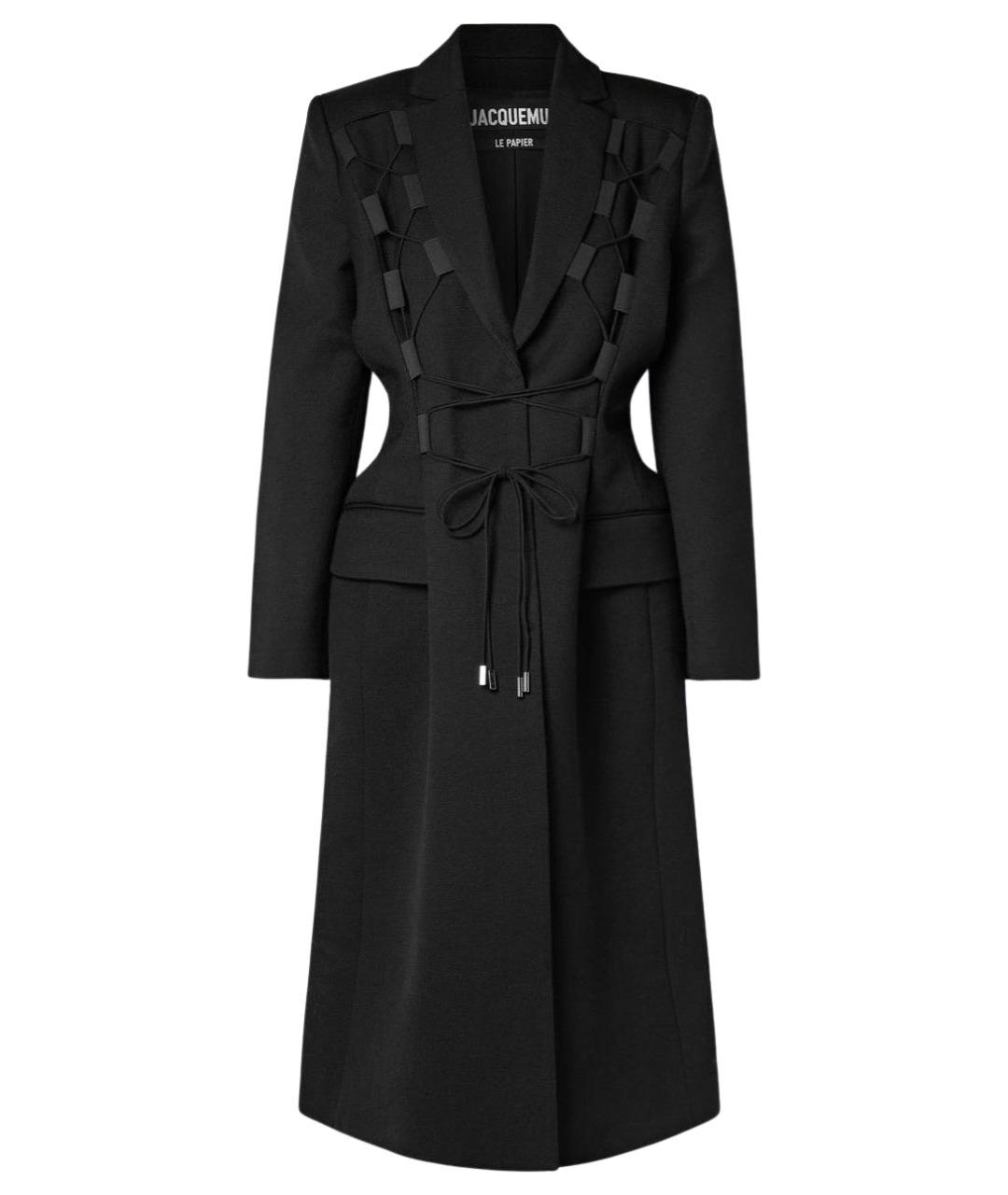 JACQUEMUS Черное пальто, фото 1