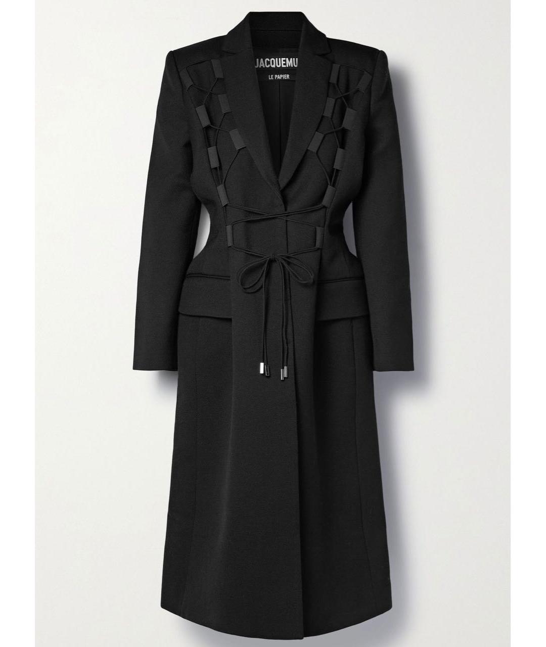 JACQUEMUS Черное пальто, фото 6