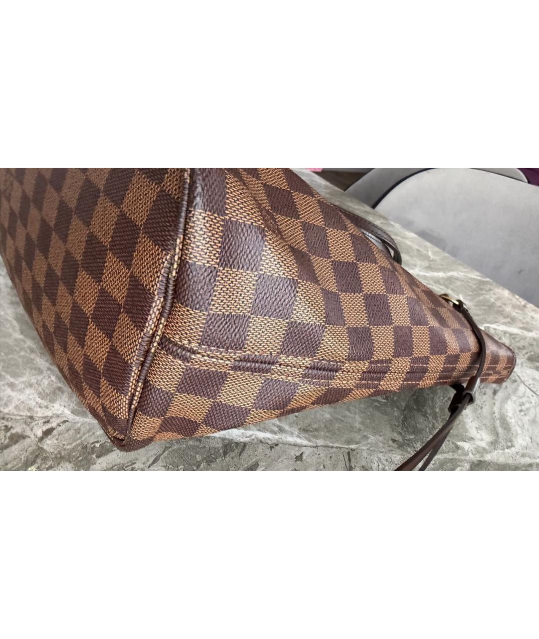 LOUIS VUITTON Коричневая канва сумка тоут, фото 4