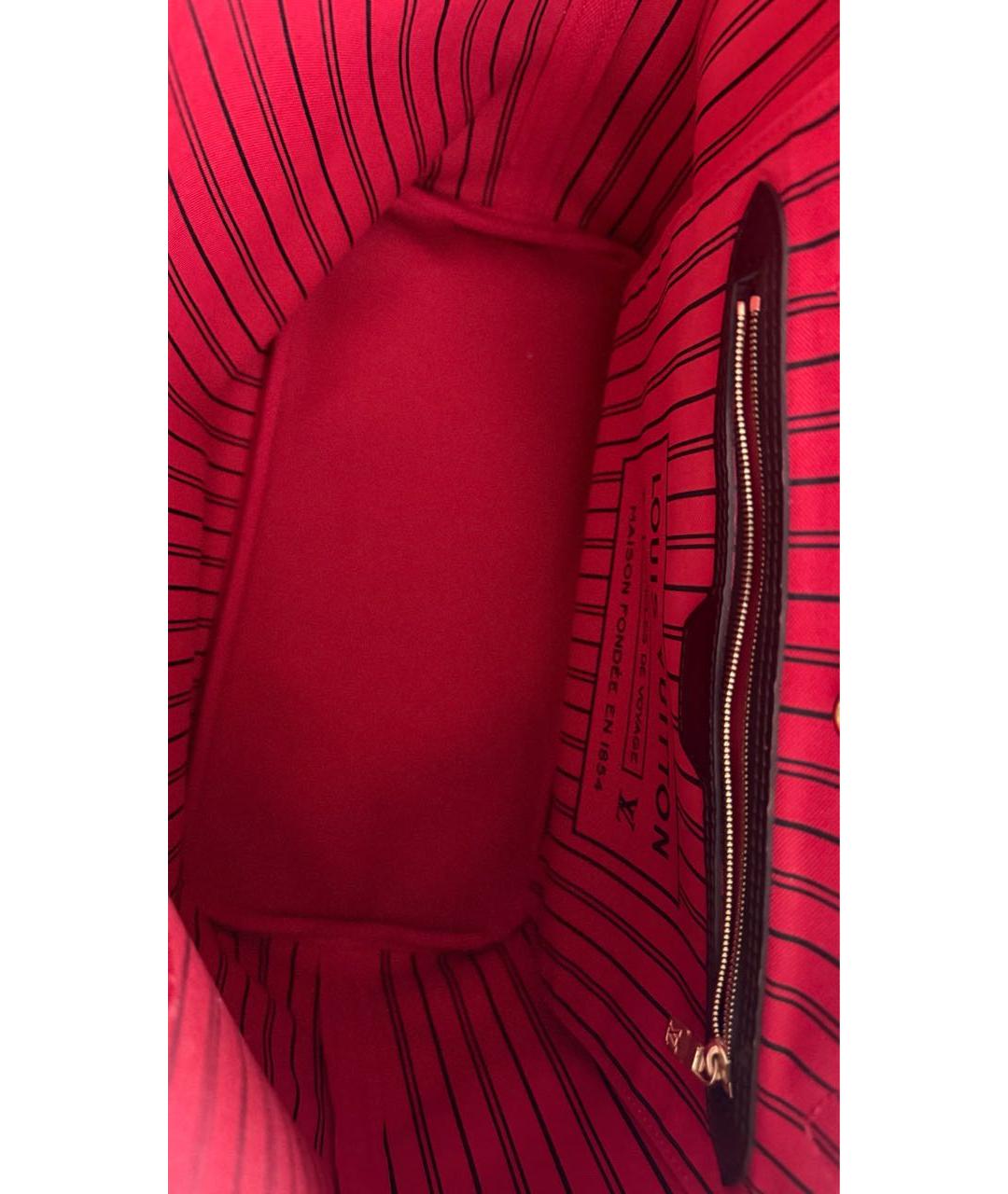 LOUIS VUITTON Коричневая канва сумка тоут, фото 6