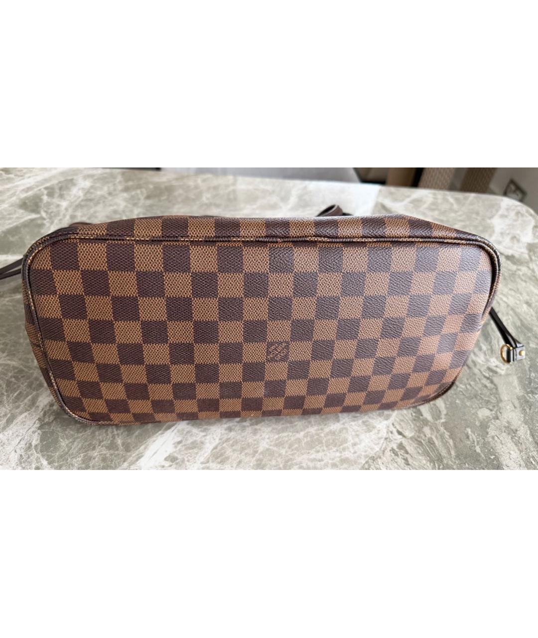 LOUIS VUITTON Коричневая канва сумка тоут, фото 3