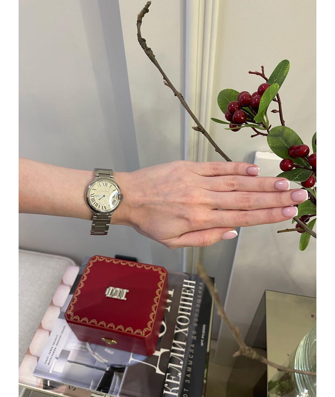 CARTIER Серебряные часы, фото 4
