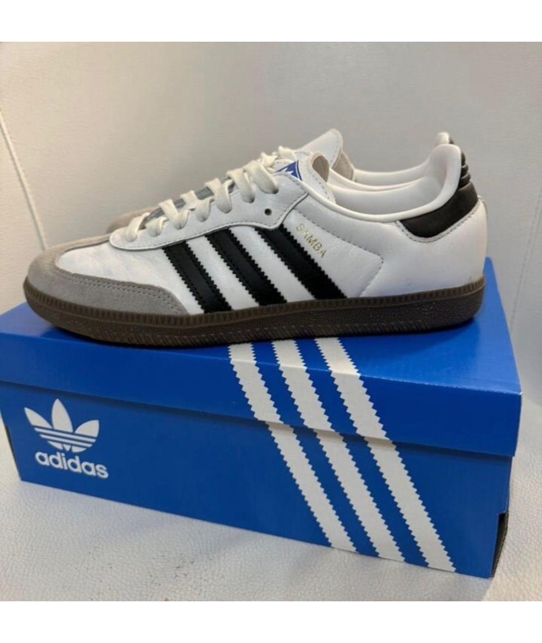 ADIDAS Белые кожаные кеды, фото 8