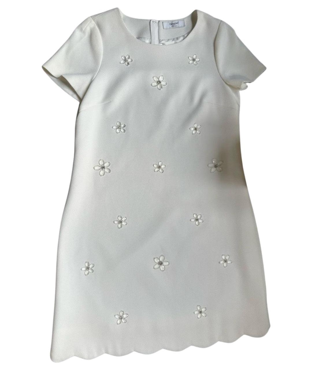BLUMARINE Белое полиэстеровое повседневное платье, фото 1