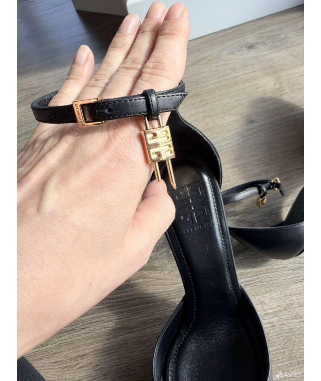 GIVENCHY Черные кожаные туфли, фото 8