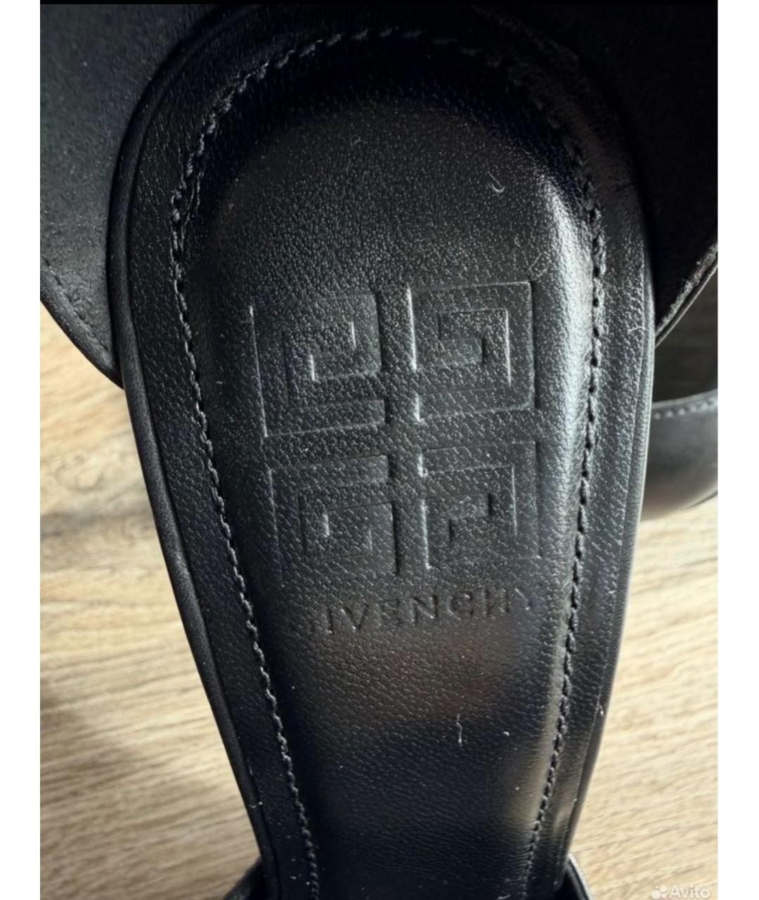 GIVENCHY Черные кожаные туфли, фото 6