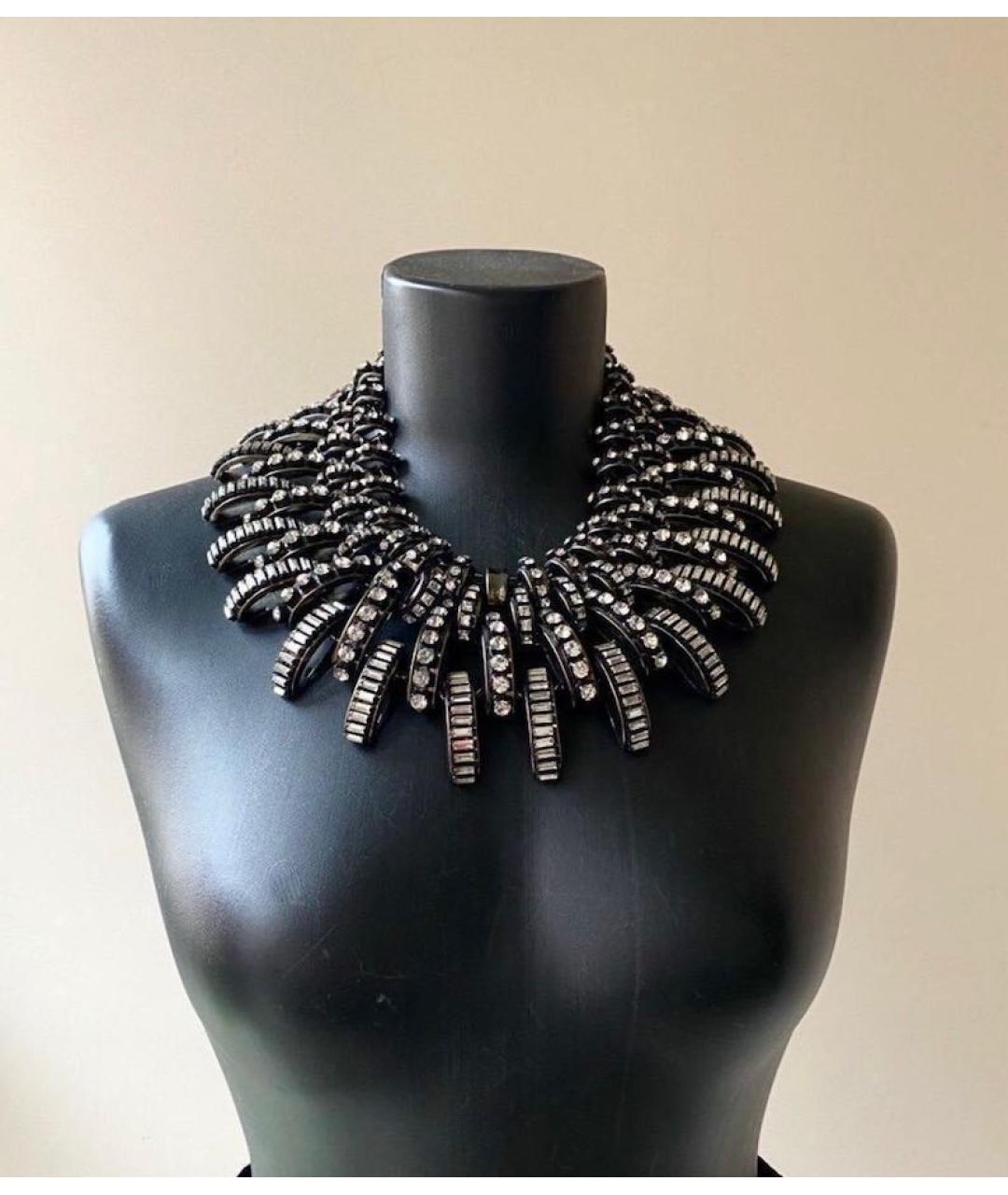 ERICKSON BEAMON Антрацитовое металлическое колье, фото 2