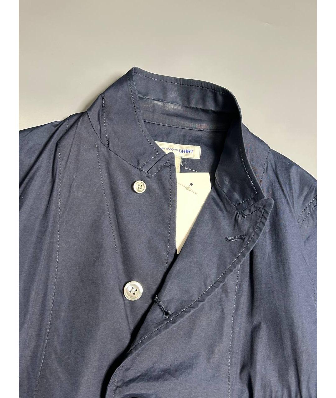 COMME DES GARÇONS SHIRT Темно-синий хлопковый пиджак, фото 5