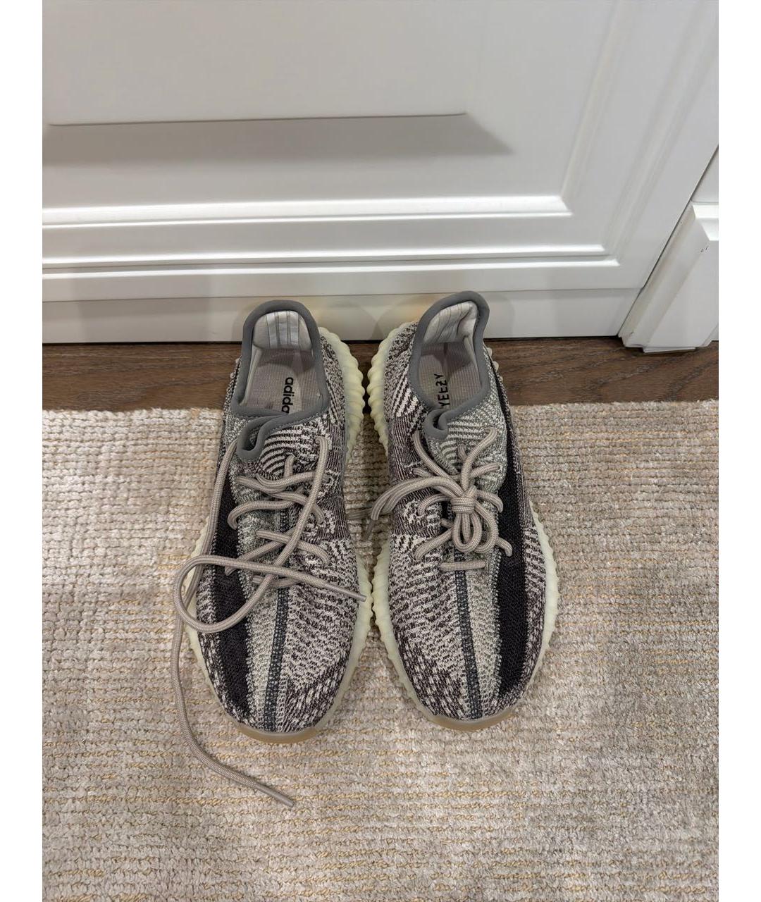 ADIDAS YEEZY Серые текстильные кроссовки, фото 2
