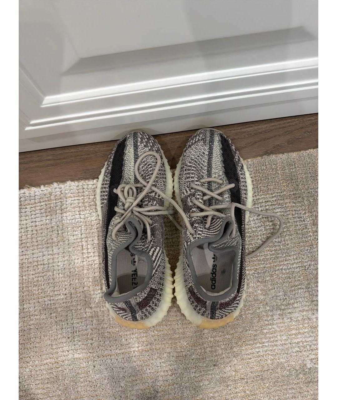 ADIDAS YEEZY Серые текстильные кроссовки, фото 3