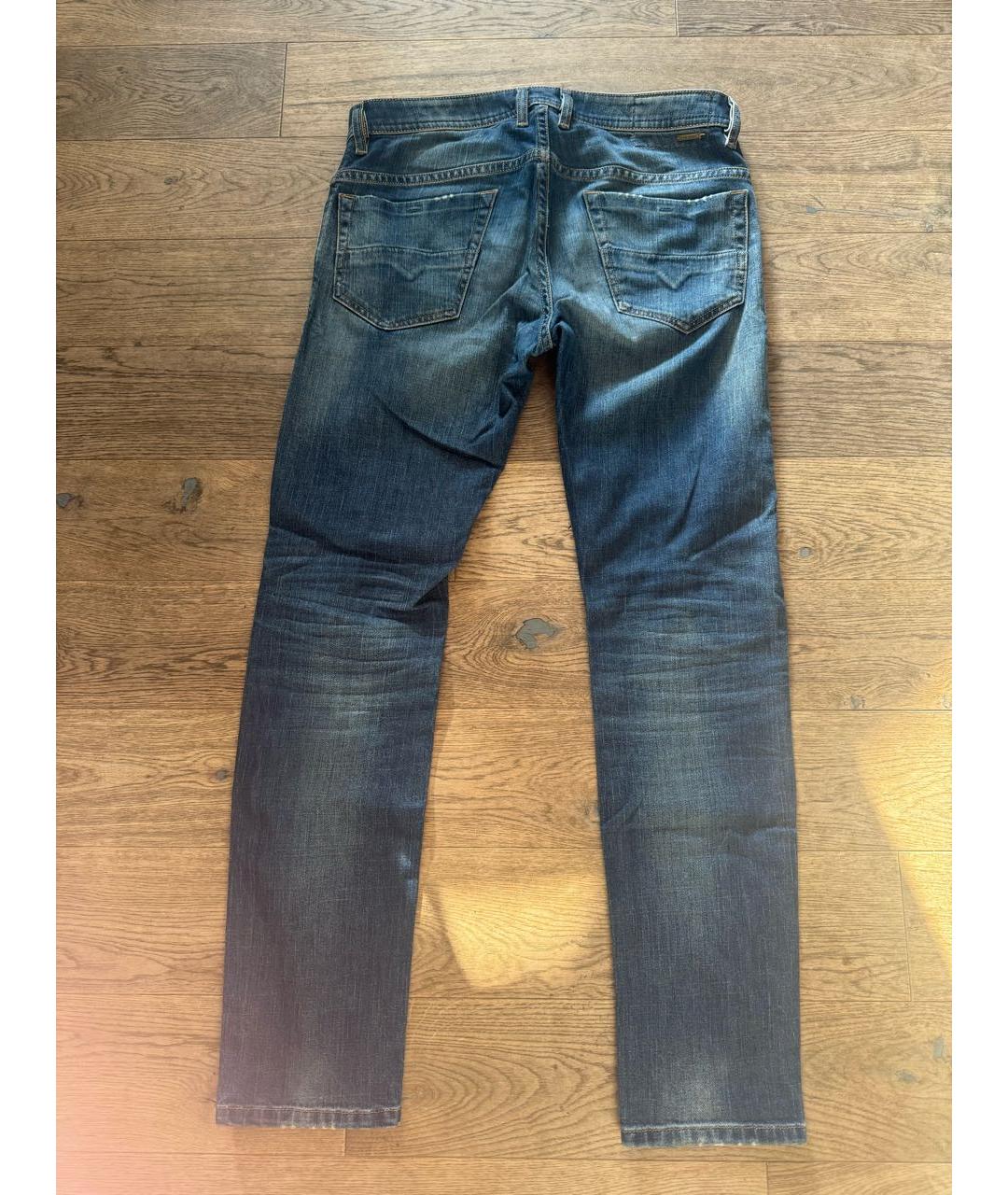 DIESEL Синие хлопковые джинсы скинни, фото 2