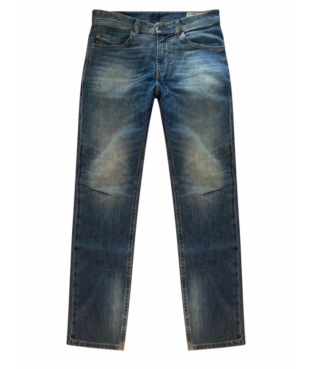 DIESEL Синие хлопковые джинсы скинни, фото 1