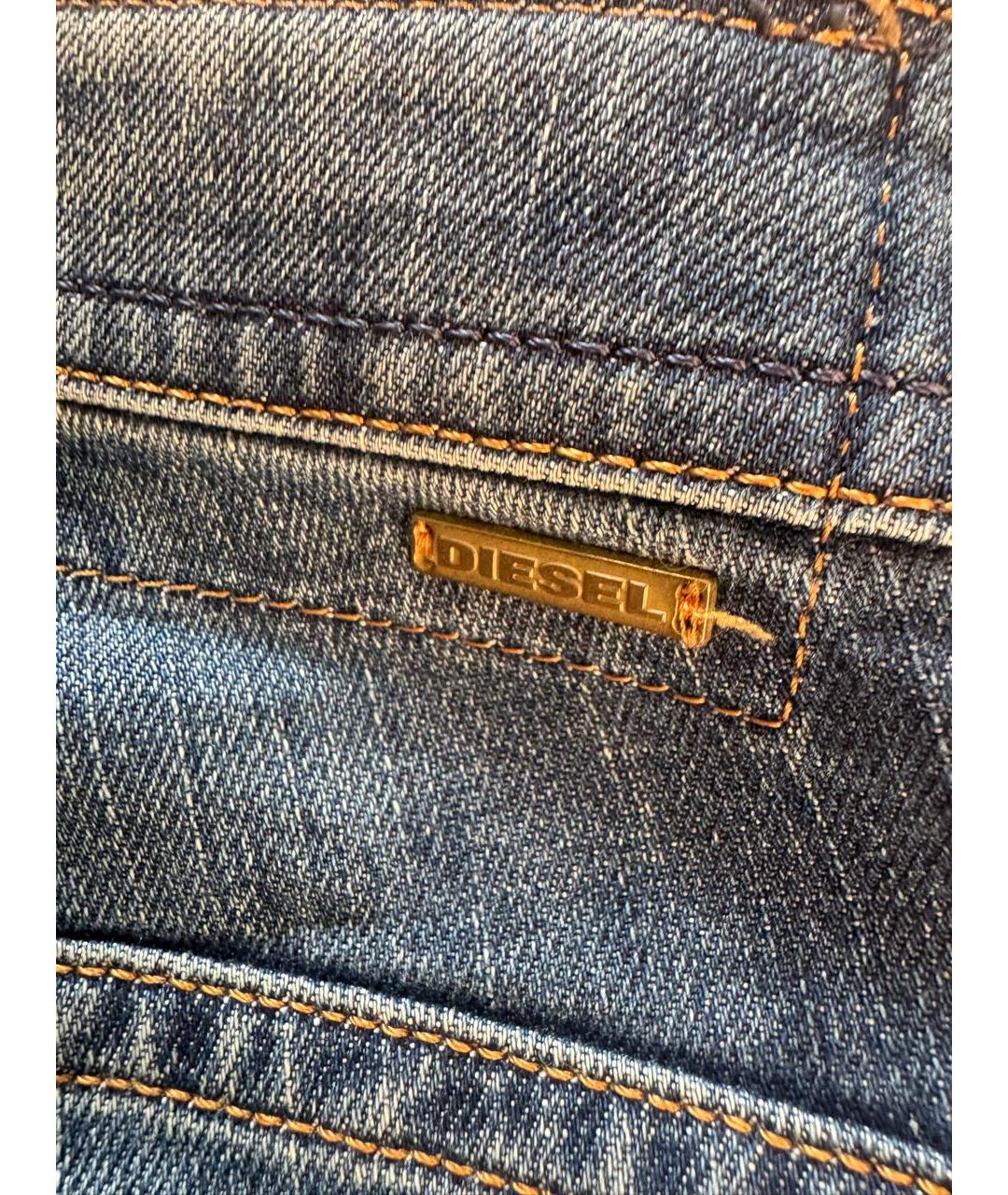 DIESEL Синие хлопковые джинсы скинни, фото 3