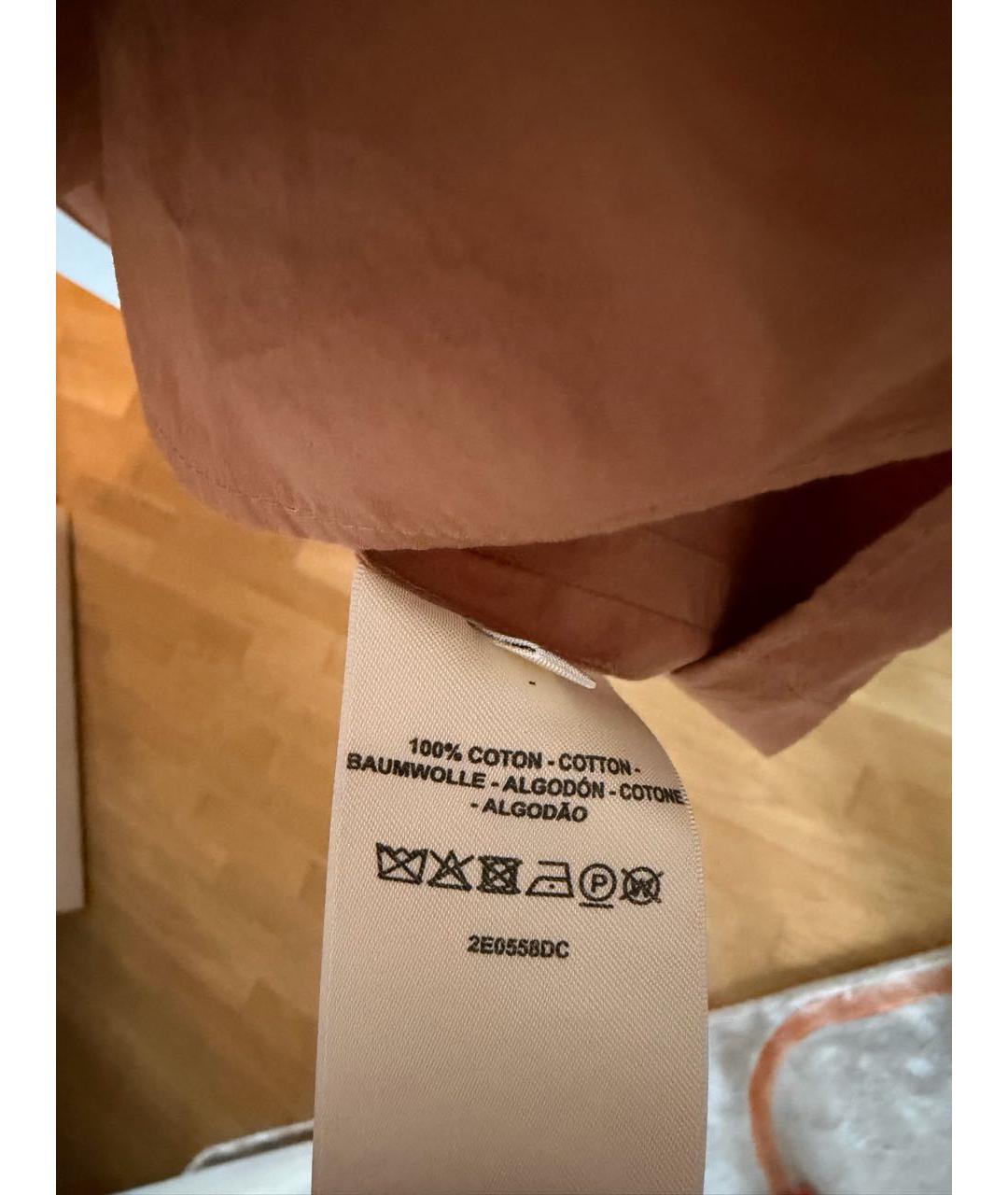 HERMES Оранжевое хлопковое повседневное платье, фото 5