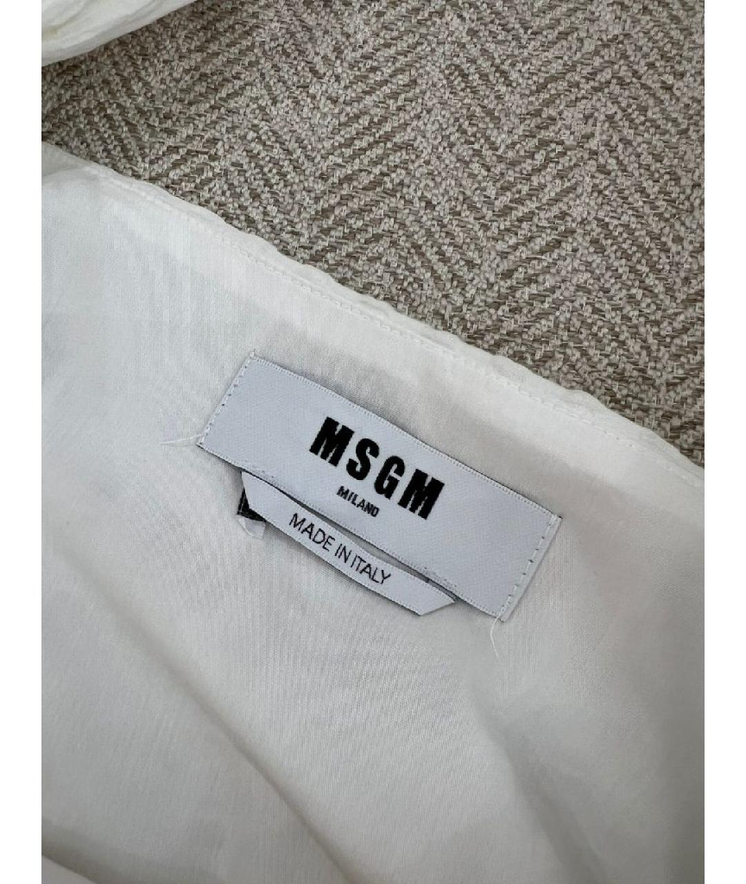 MSGM Белое платье, фото 3