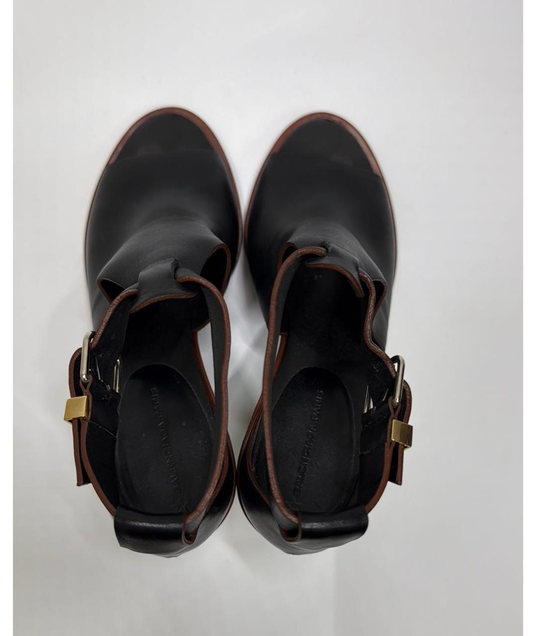 BALENCIAGA Черные кожаные туфли, фото 7