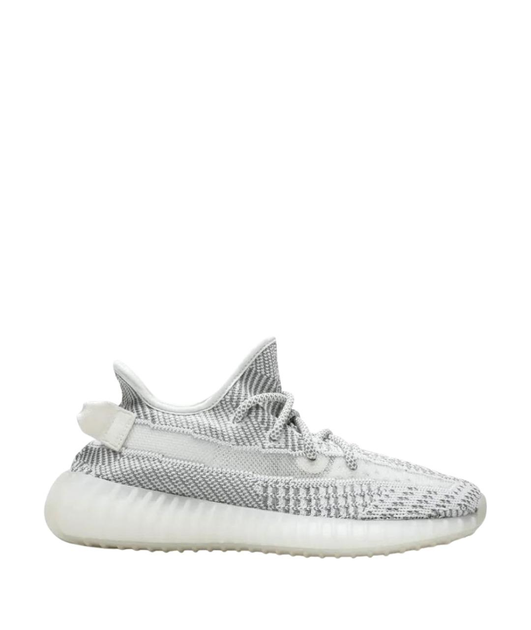 ADIDAS YEEZY Голубые текстильные низкие кроссовки / кеды, фото 1
