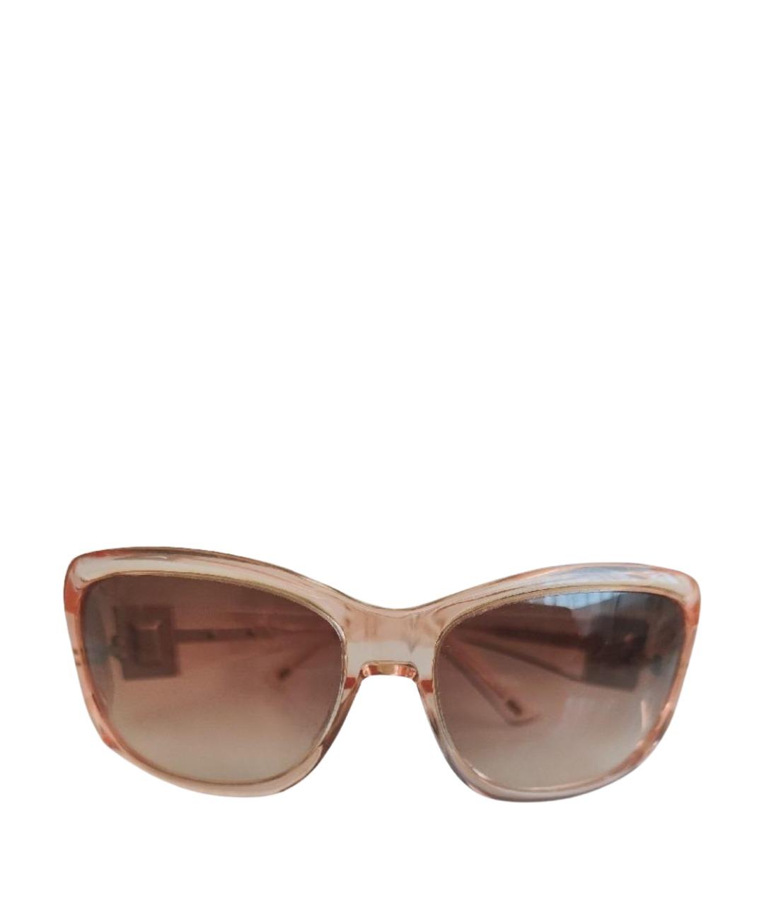 MAX MARA Бежевые пластиковые солнцезащитные очки, фото 1