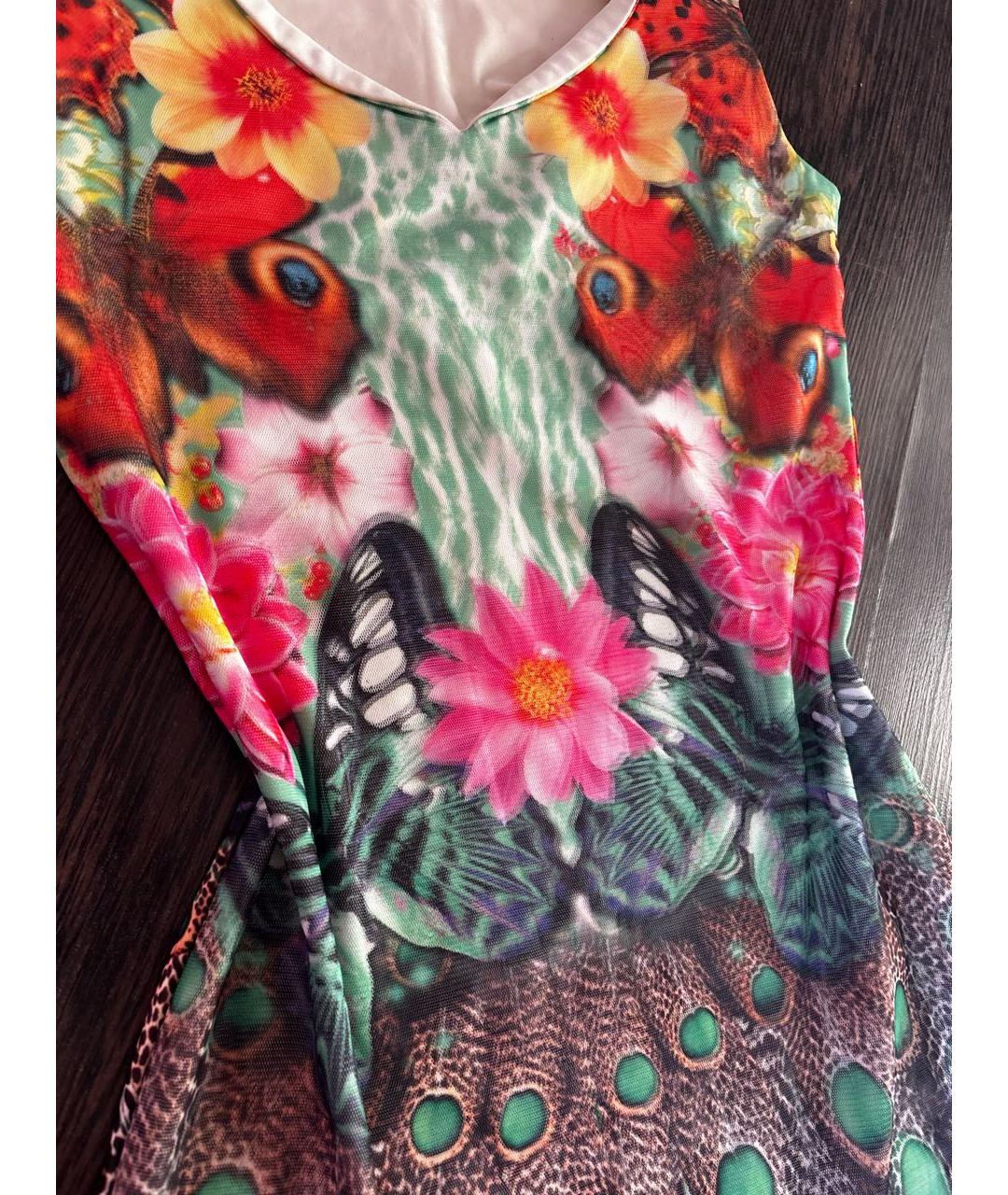 ROBERTO CAVALLI Мульти платье, фото 4