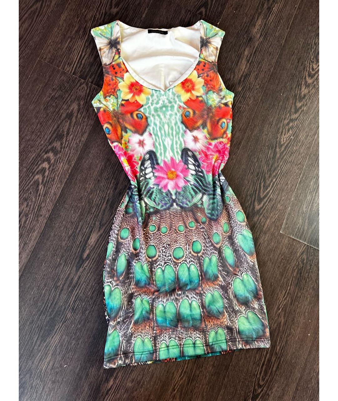 ROBERTO CAVALLI Мульти платье, фото 9