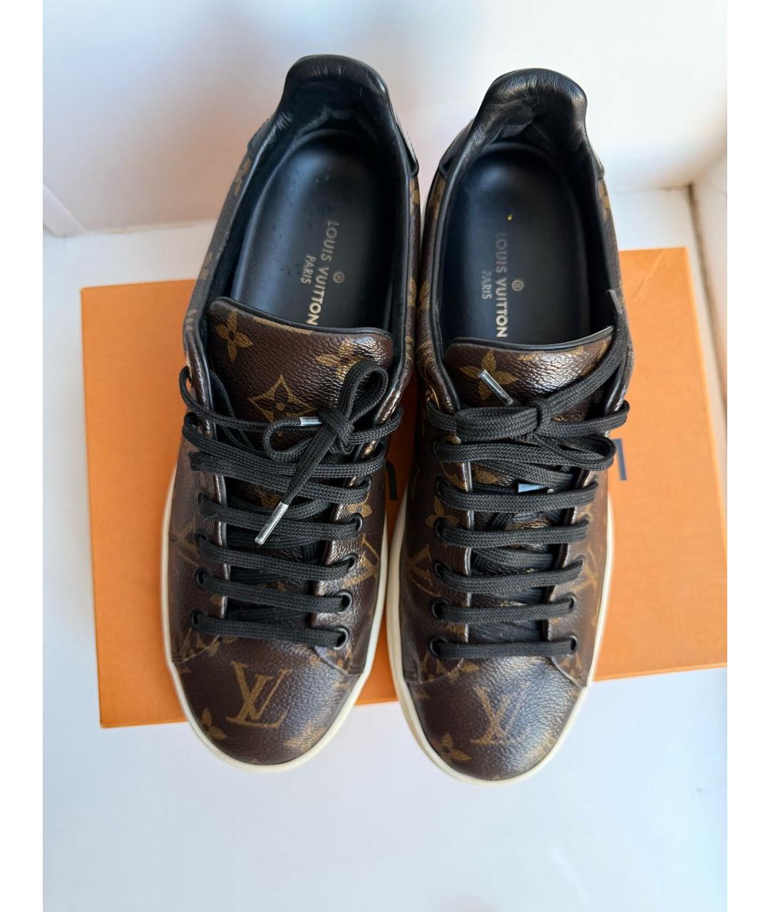 LOUIS VUITTON Коричневые кеды, фото 3