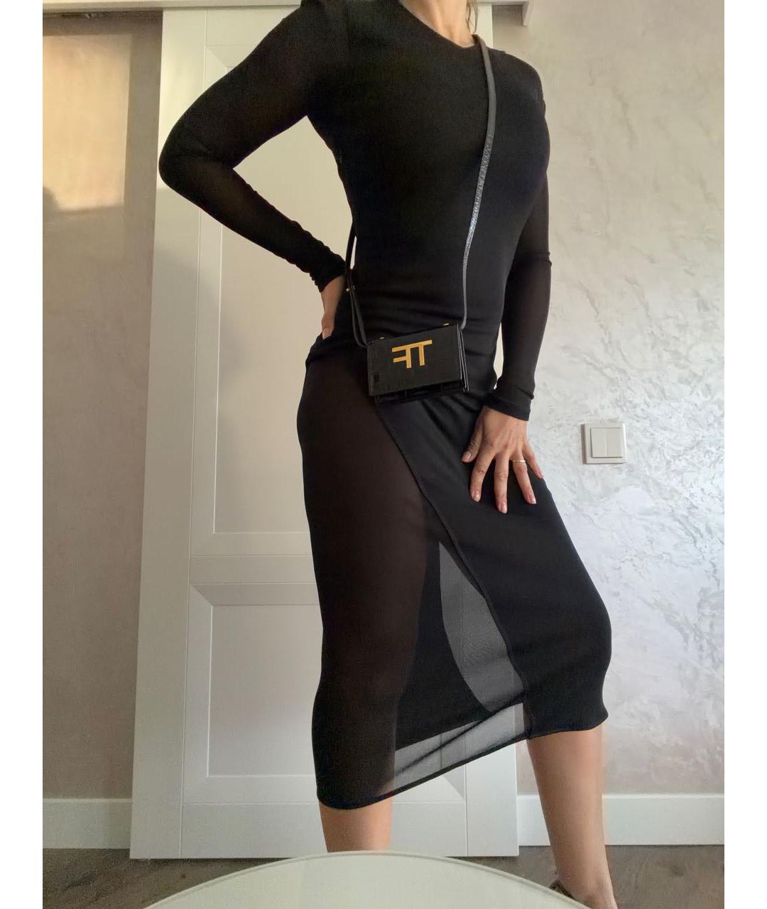 TOM FORD Черное вискозное вечернее платье, фото 5