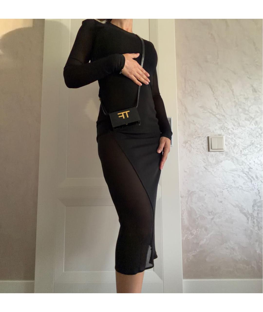 TOM FORD Черное вискозное вечернее платье, фото 6