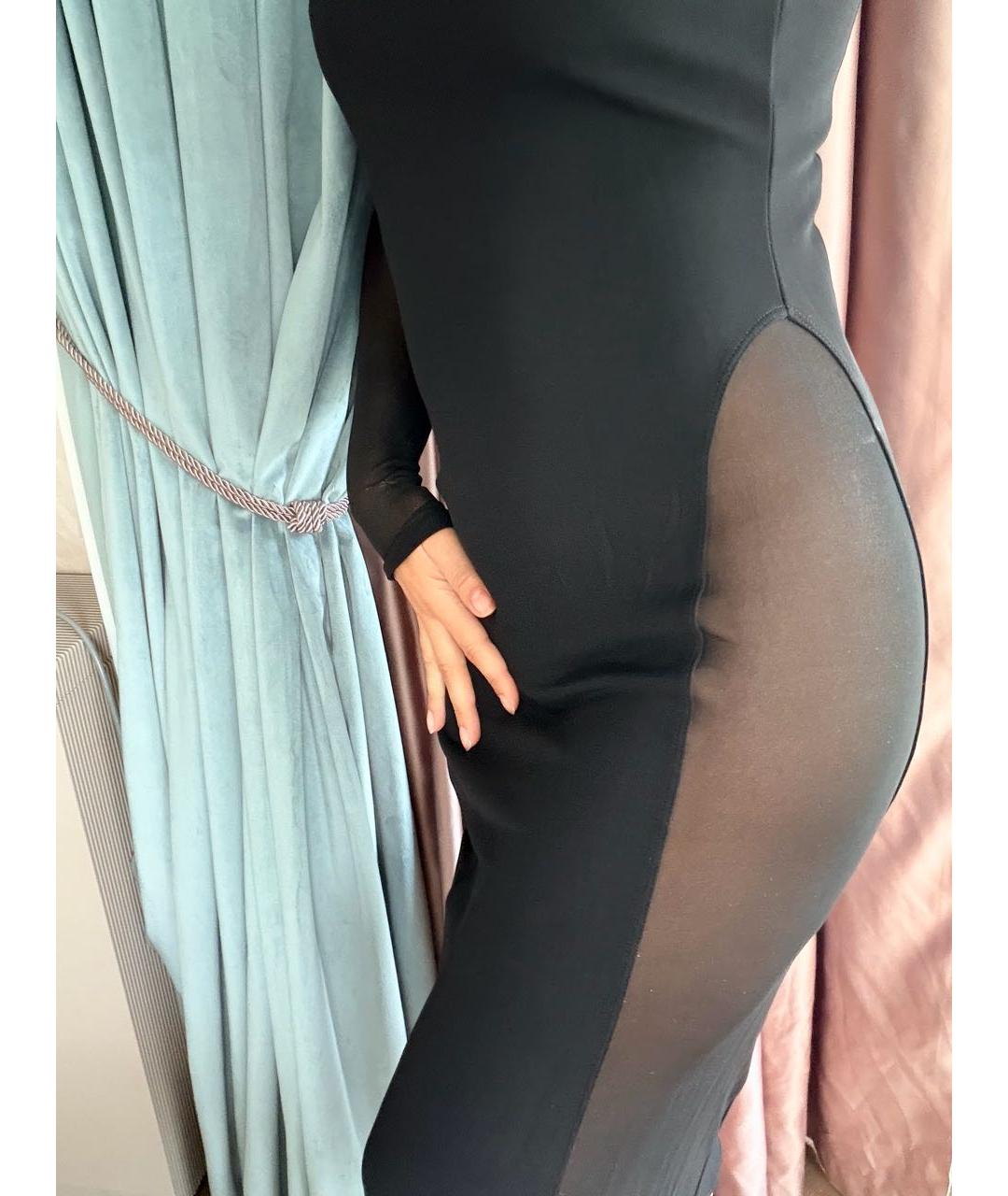 TOM FORD Черное вискозное вечернее платье, фото 4