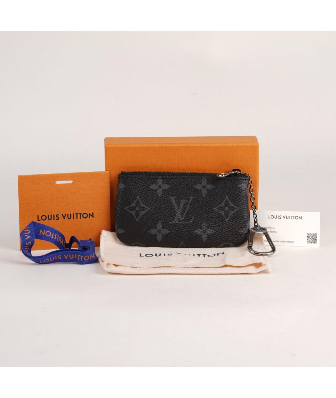 LOUIS VUITTON Черная ключница, фото 2