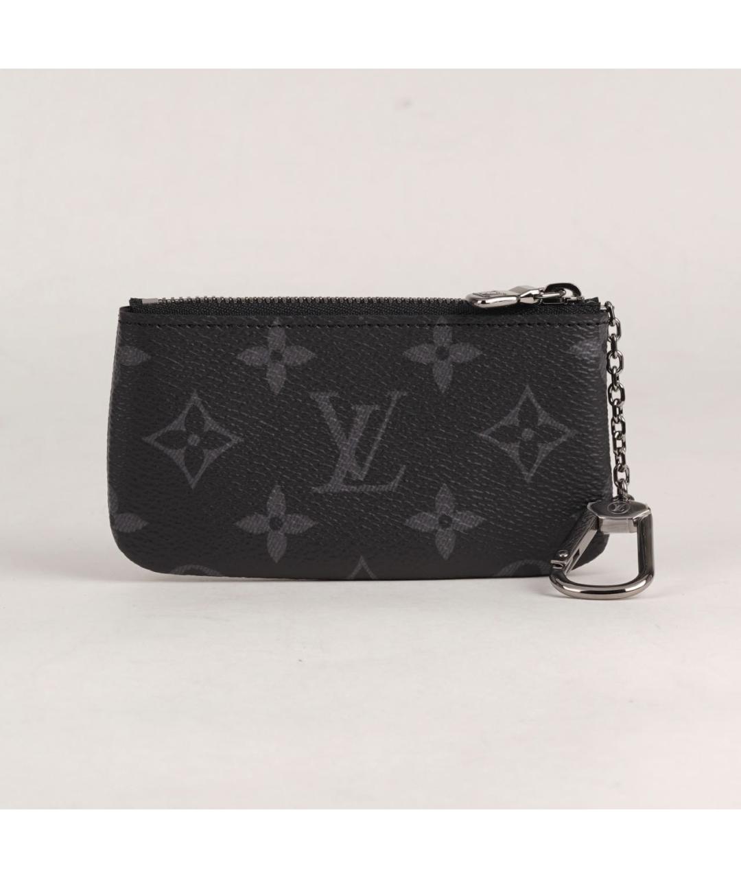 LOUIS VUITTON Черная ключница, фото 8