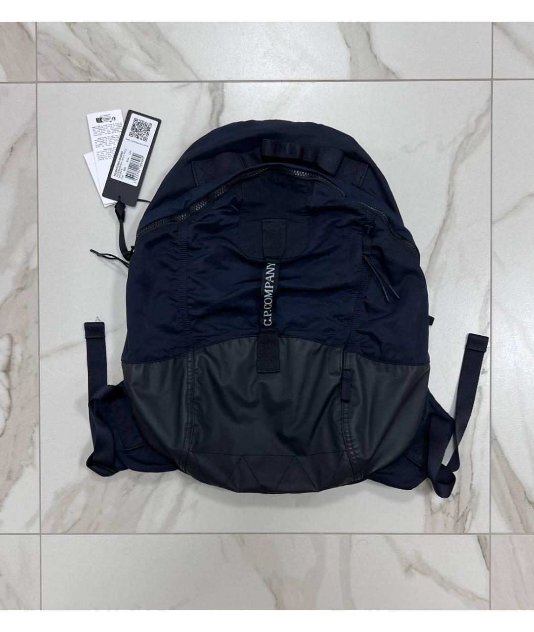 CP COMPANY Темно-синий нейлоновый рюкзак, фото 4
