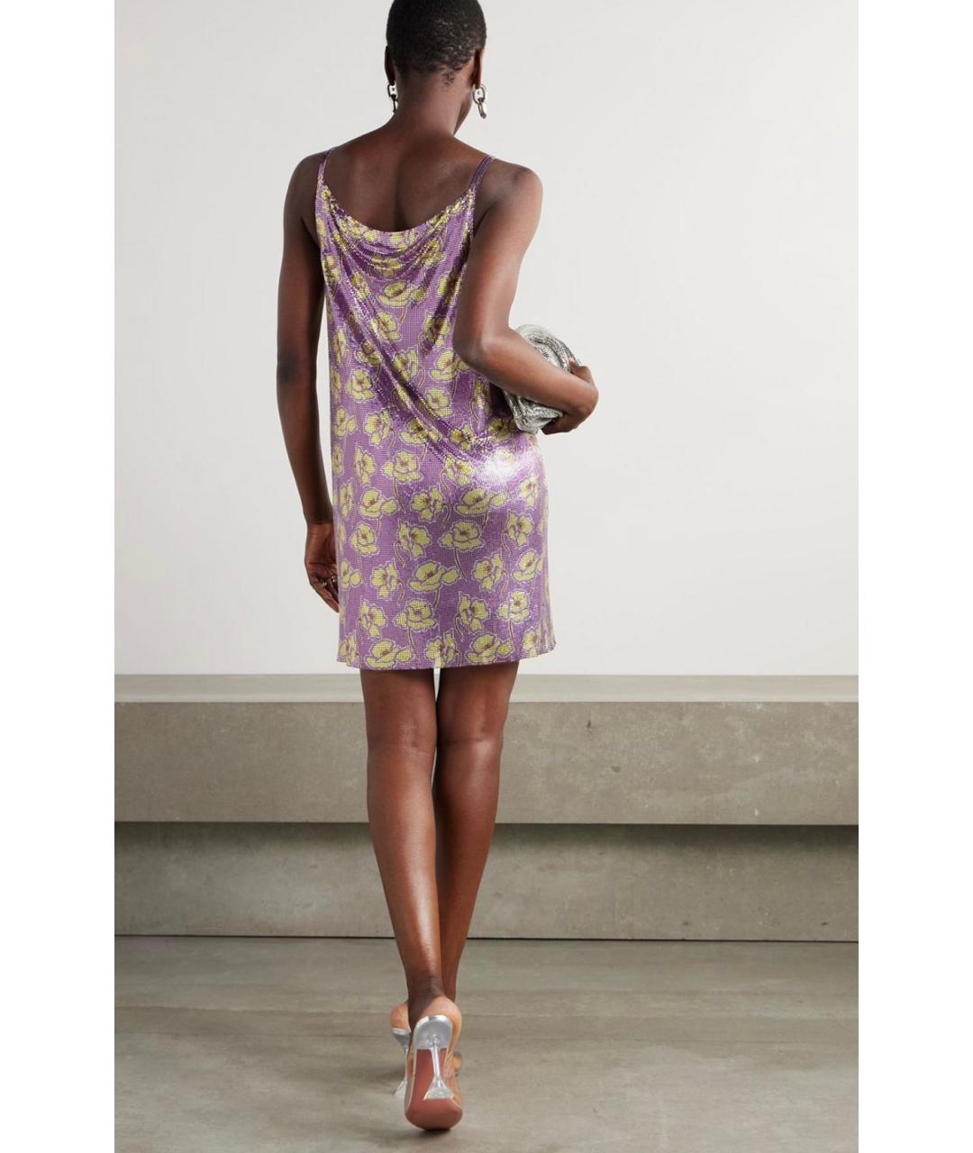 VERSACE Фиолетовое коктейльное платье, фото 3