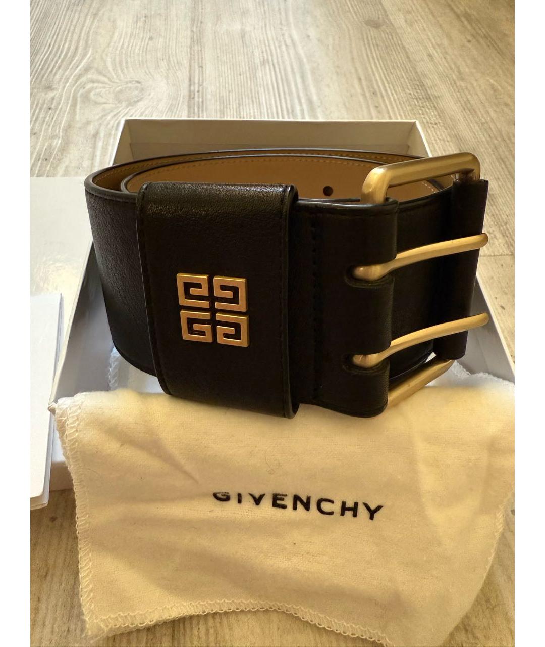 GIVENCHY Черный кожаный ремень, фото 6