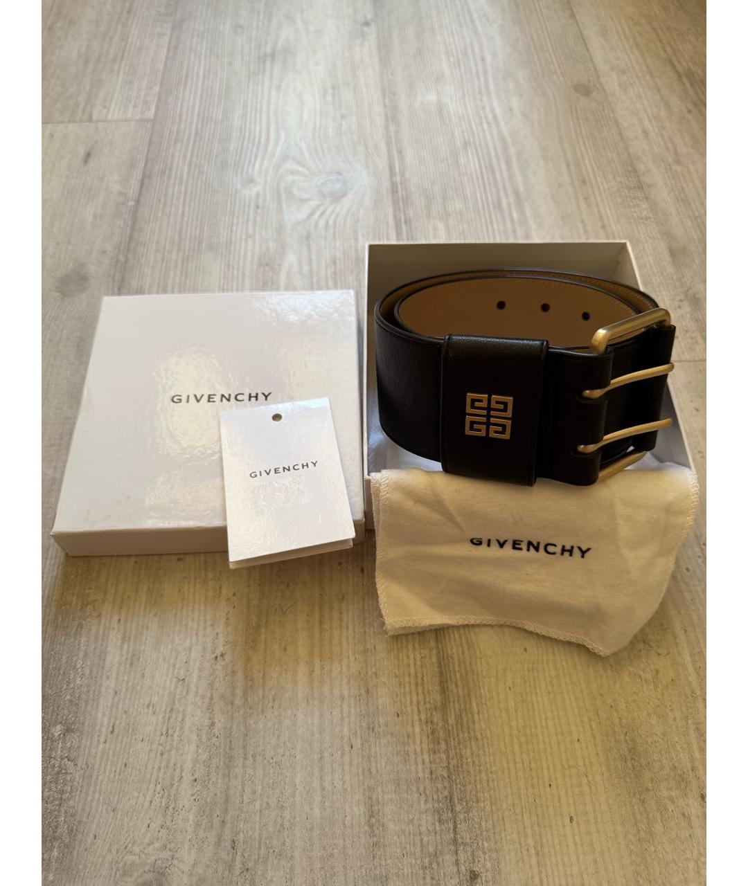 GIVENCHY Черный кожаный ремень, фото 4