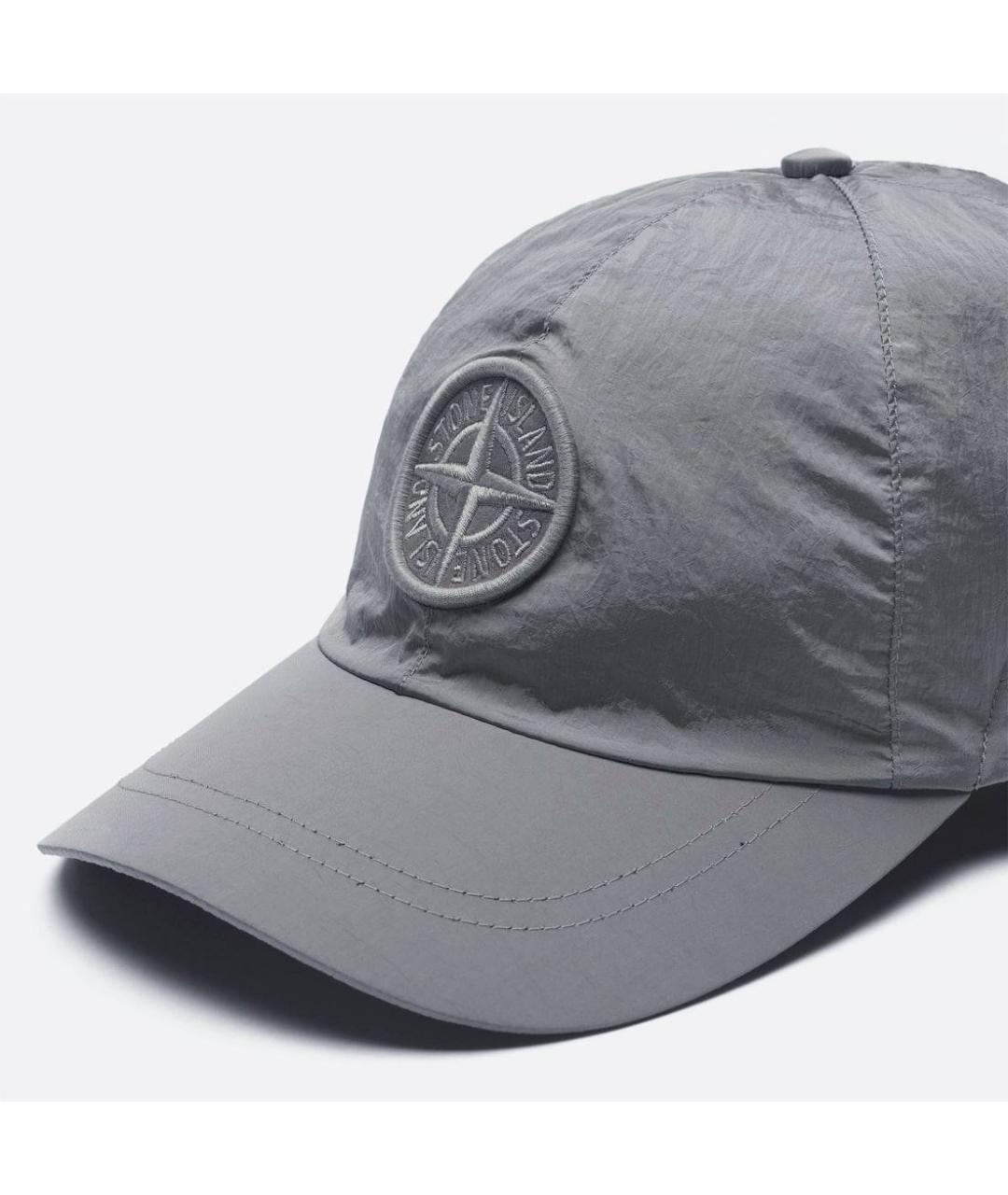 STONE ISLAND Серая кепка/бейсболка, фото 2