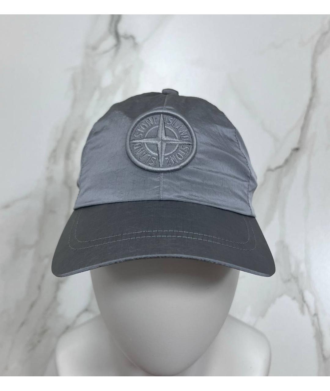 STONE ISLAND Серая кепка/бейсболка, фото 6