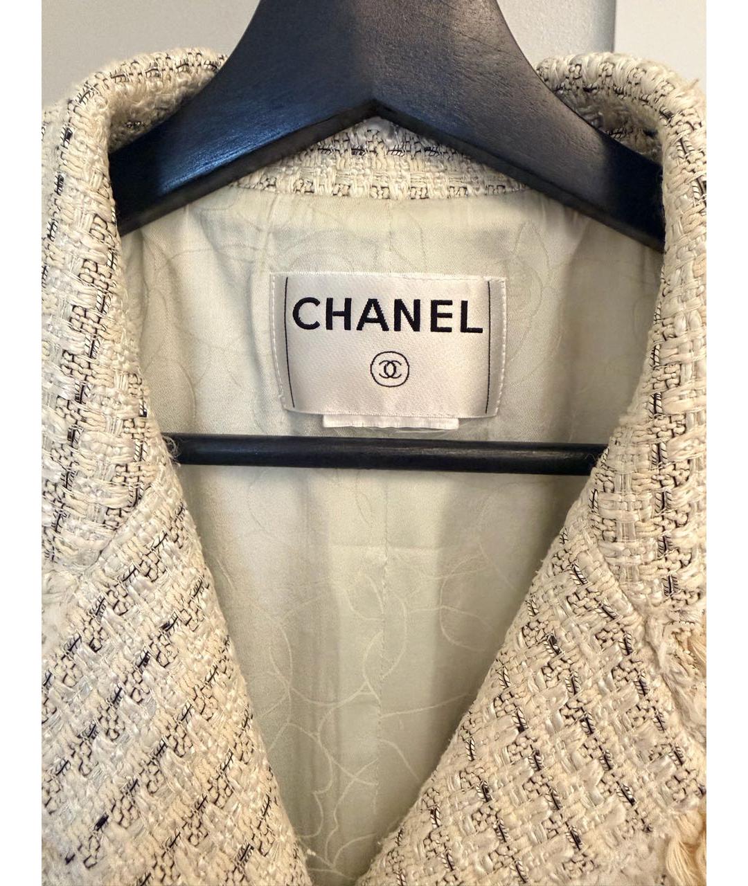 CHANEL Мульти твидовый жакет/пиджак, фото 6