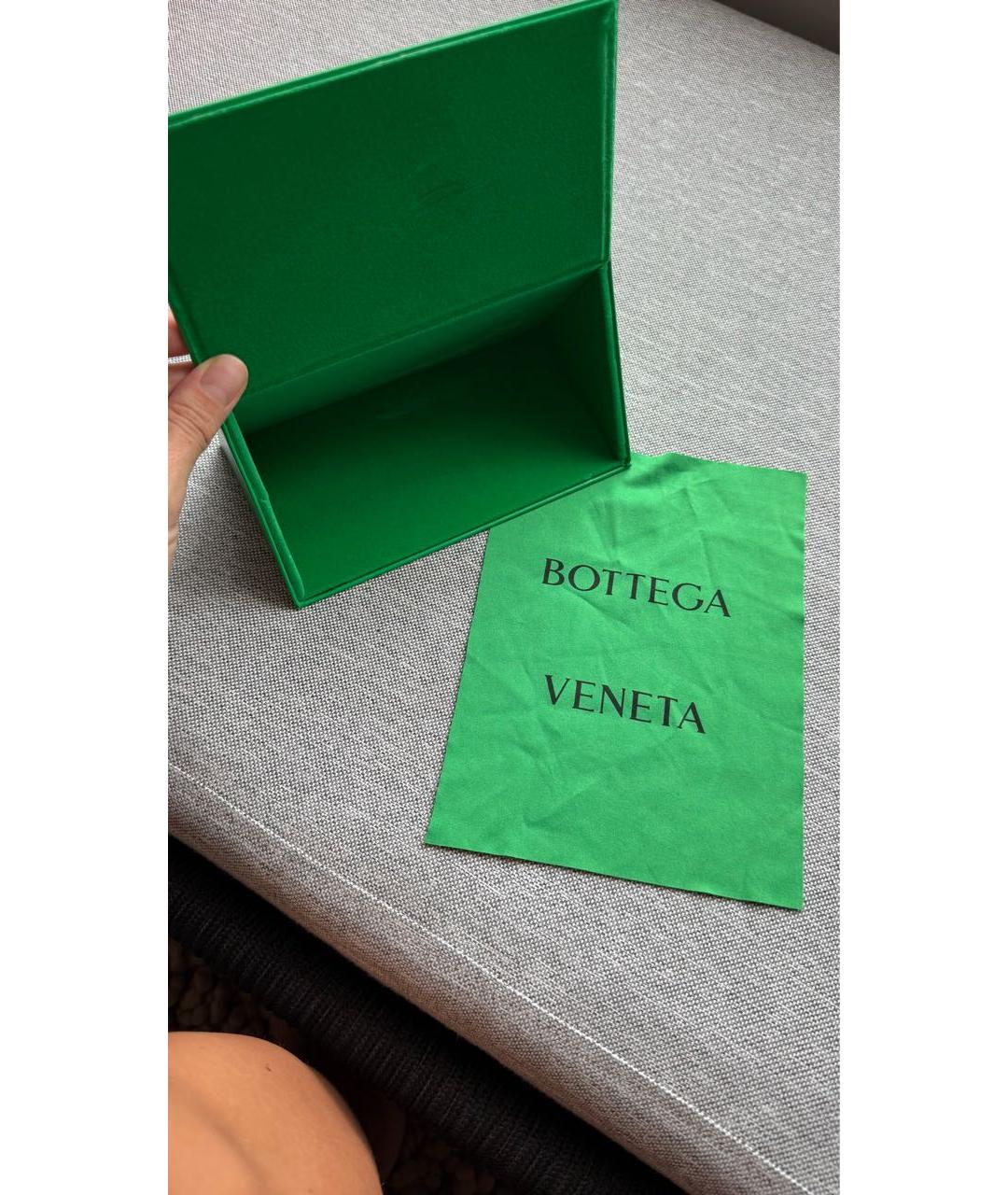 BOTTEGA VENETA Горчичные пластиковые солнцезащитные очки, фото 4