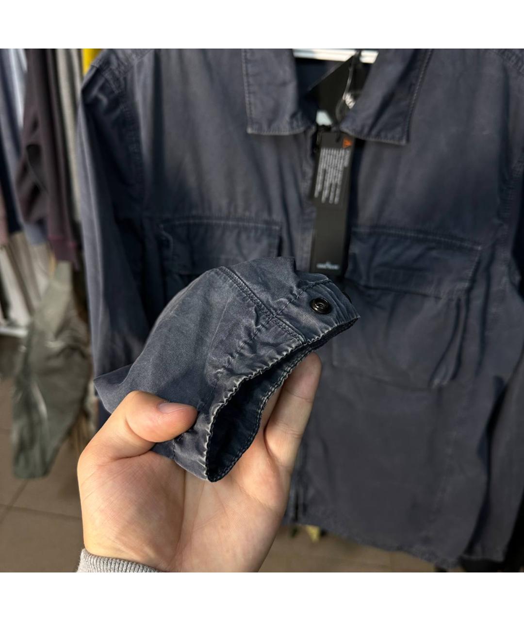 STONE ISLAND Серая хлопковая куртка, фото 4