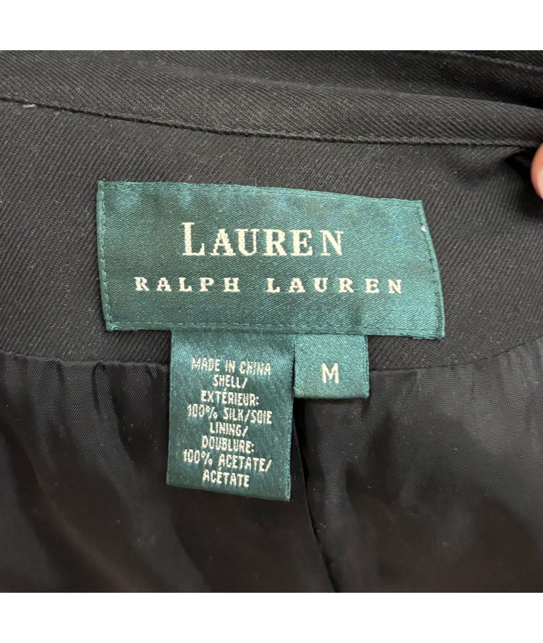RALPH LAUREN Черный тренч/плащ, фото 3