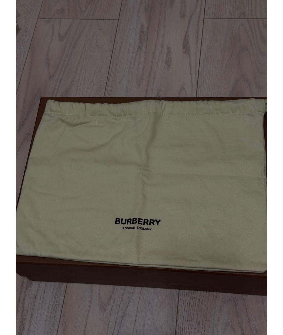 BURBERRY Бежевая тканевая сумка через плечо, фото 5