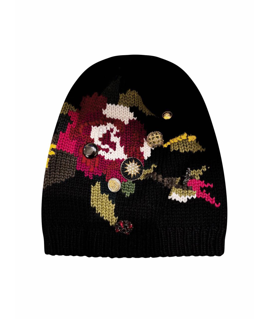 DOLCE&GABBANA Черная шерстяная шапка, фото 1