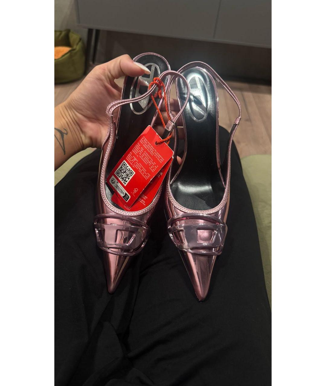 DIESEL Розовые босоножки, фото 5