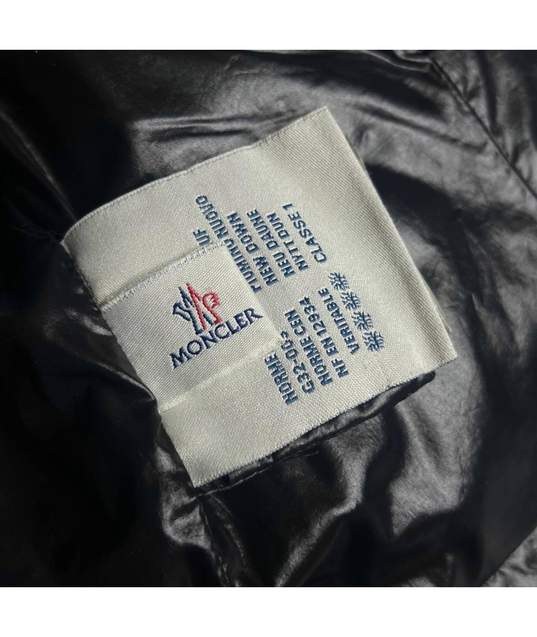 MONCLER Синяя полиэстеровая куртка, фото 9