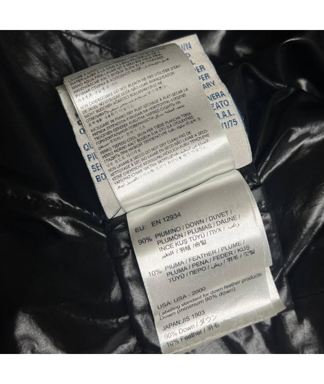 MONCLER Синяя полиэстеровая куртка, фото 8