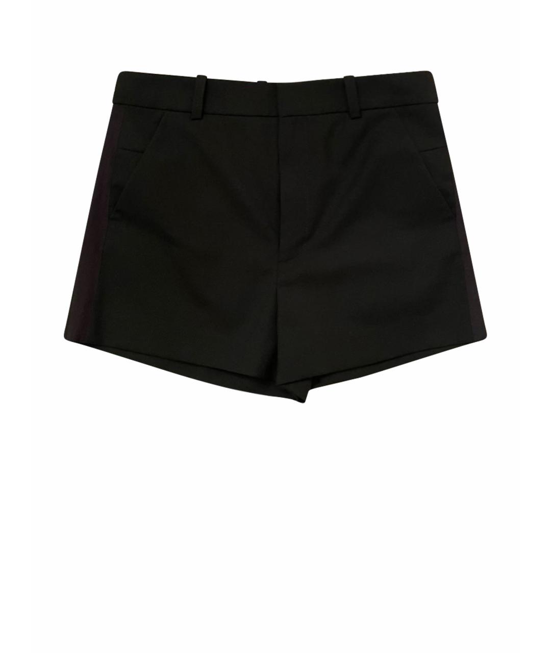 ZADIG & VOLTAIRE Черные полиэстеровые шорты, фото 1
