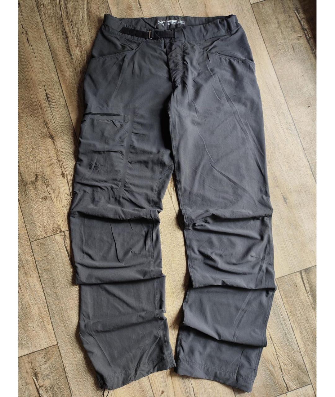 ARCTERYX Серые полиэстеровые повседневные брюки, фото 6